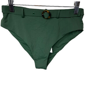 NWT AQUA Lounge Bloomingdales Exclusive High Thigh Cut Belted Bikini Bottom